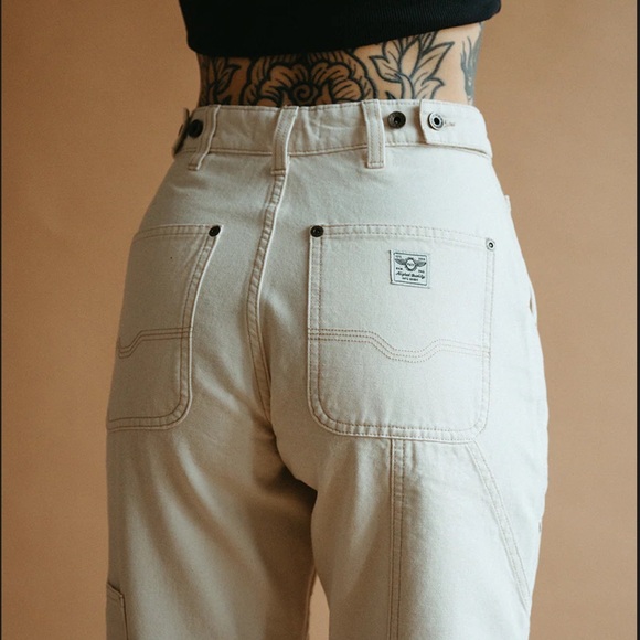 P&Co ALBION CARPENTER PANT - in Ecru Size UK14/US10 - Picture 5 of 16